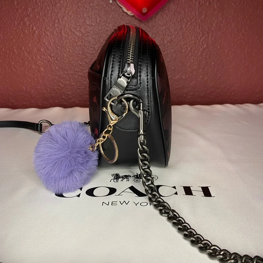 Coach Isla Chain Crossbody With Leopard Print - Picture 3 of 6